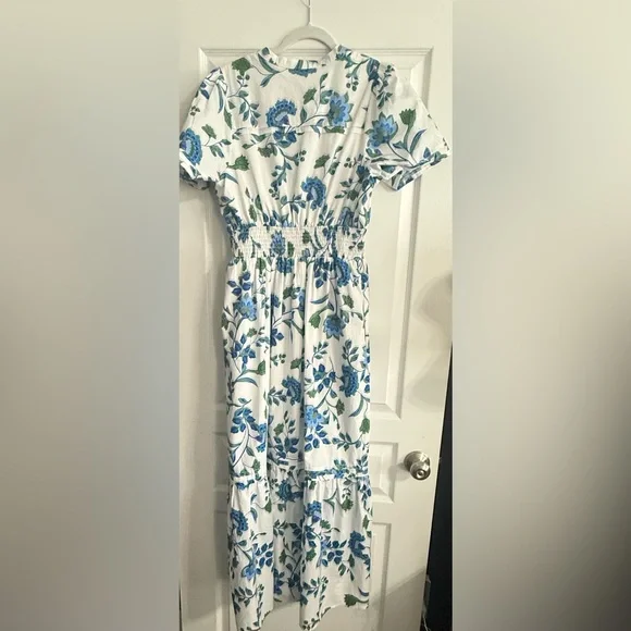 Samara Floral Belraj Poplin Maxi Dress by Sugarlips - Picture 2 of 7